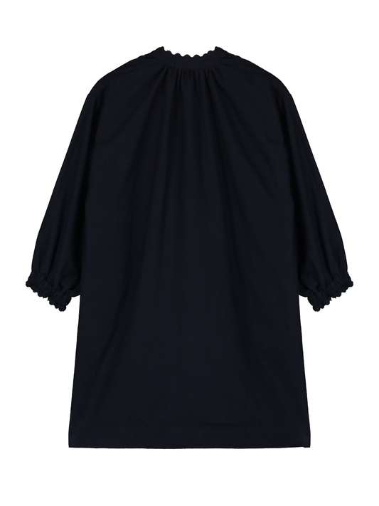 Twill-Brushed Dress