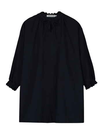 Twill-Brushed Dress