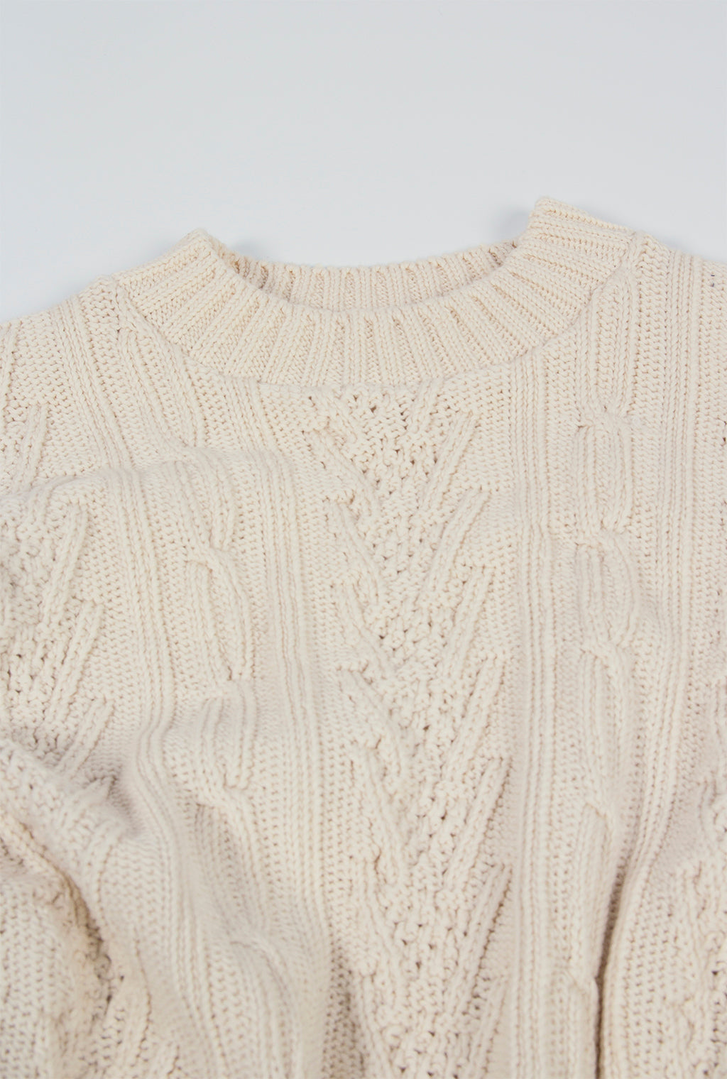 Cotton Cable Sweater on Pre-order