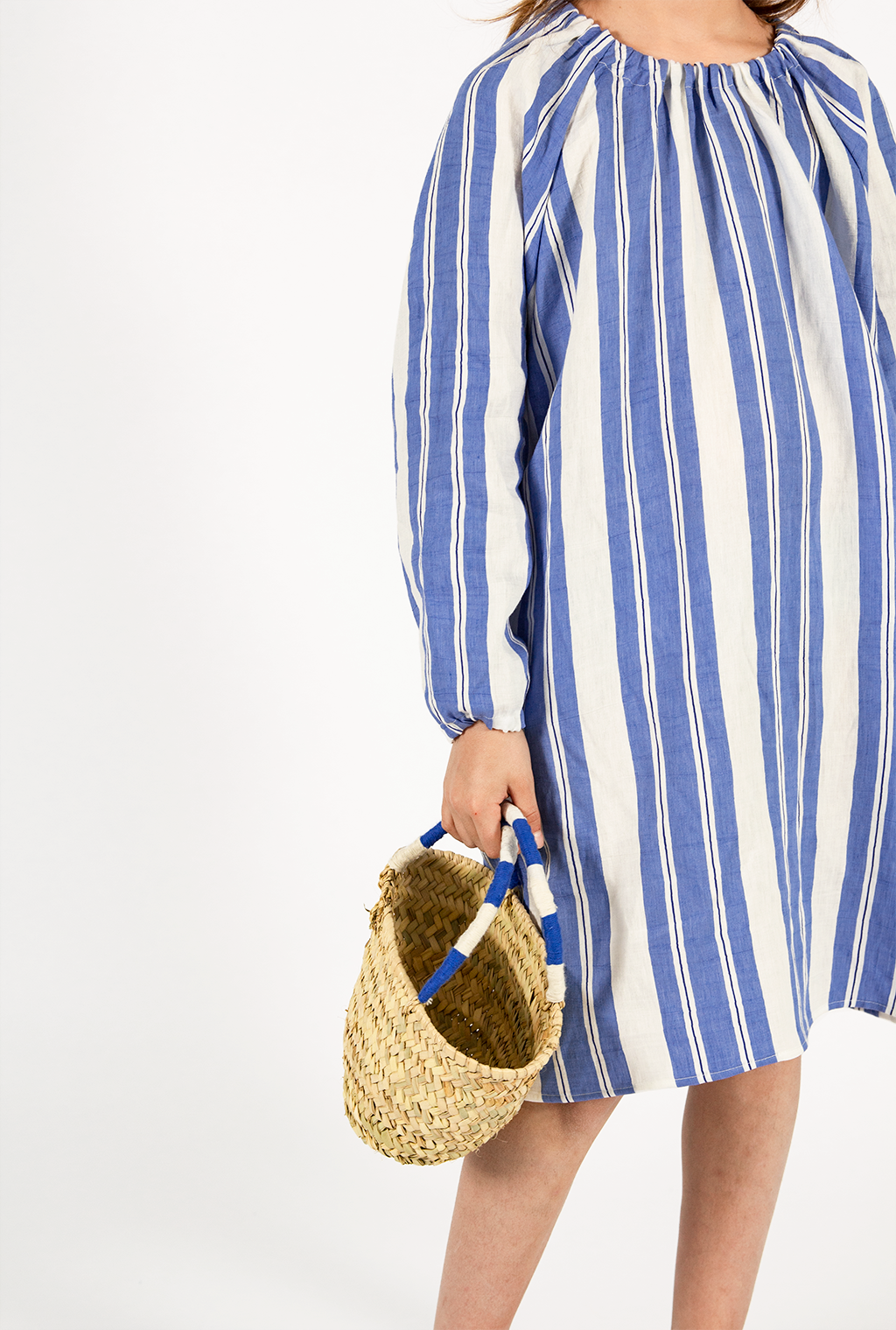 Volumed Stripes Dress on Pre-order