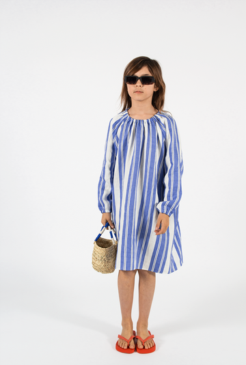 Volumed Stripes Dress on Pre-order